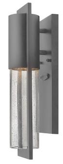 Hinkley Hematite 50W 1-Light 15-1/2 in. Outdoor Wall Sconce 