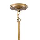 Hinkley Aged Zinc/Heritage Brass 18 in. 100W 2-Light Medium E-26 Incandescent Pendant 