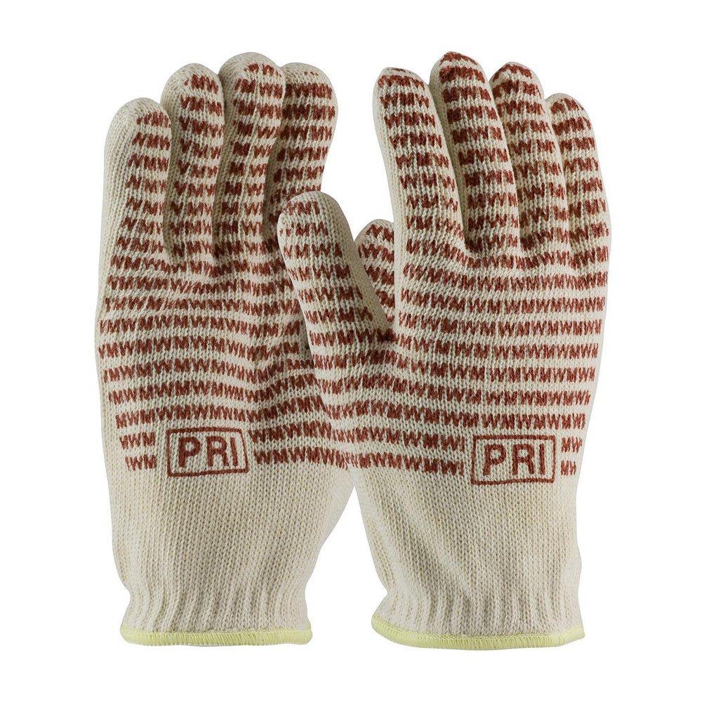 PIP® White Cotton Gloves in White, Red and Yellow 