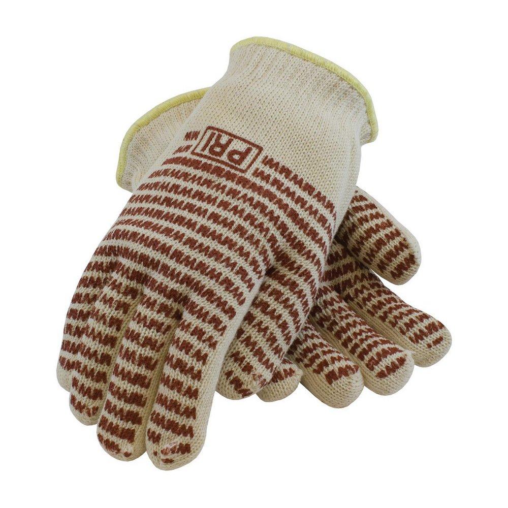 PIP® White Cotton Gloves in White, Red and Yellow 