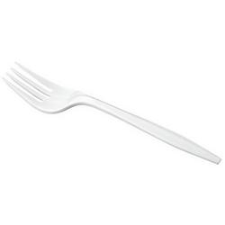 Medium Weight Polypropylene Fork in White (Case of 1000)