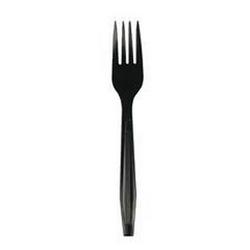 Medium Weight Polypropylene Fork in Black