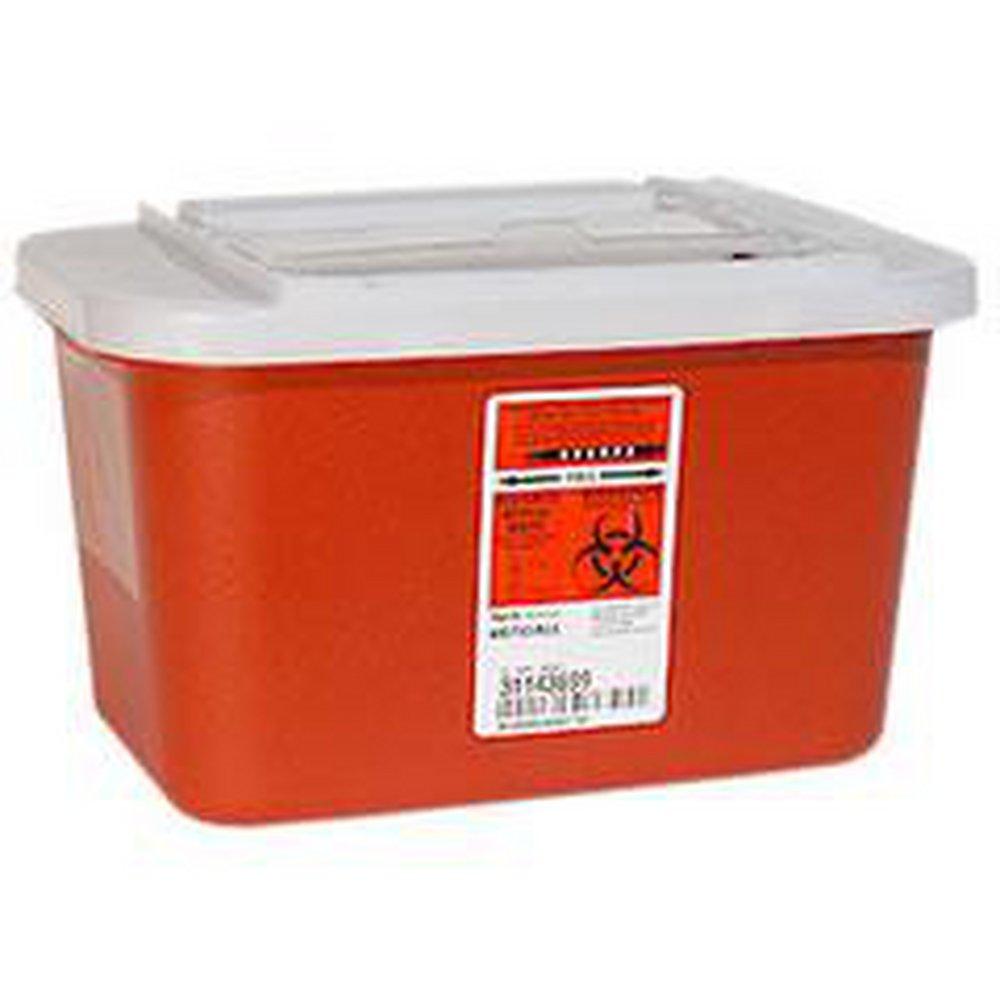 Mckesson Medical Surgical Red Container with Sliding Lid 