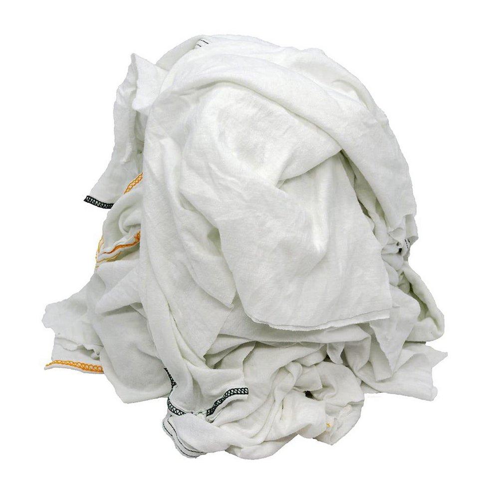 Mednik Riverbend White 50 lb. per Case Lint Free Knit Rag 