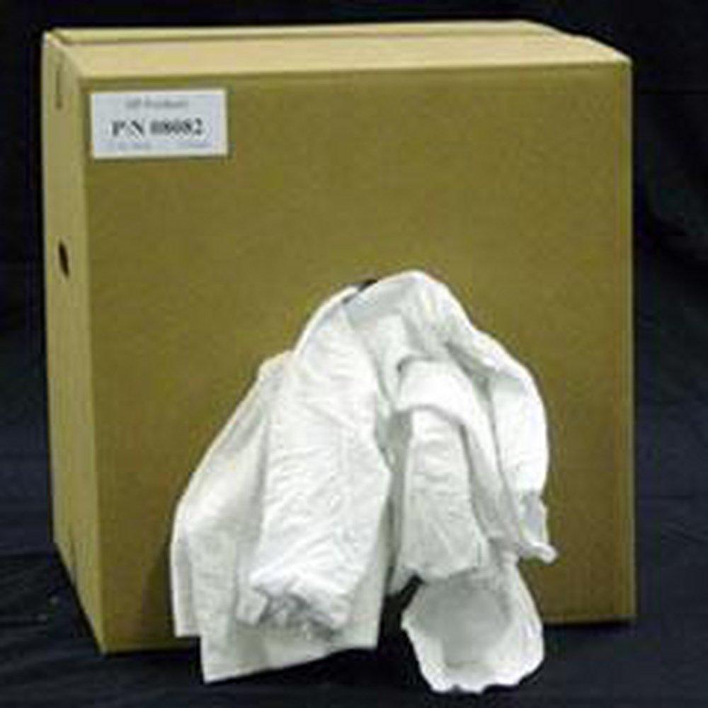 Mednik Riverbend White 50 lb. Reclaimed Rag Box 