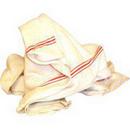 Terry Cotton Hand Hemmed Turkish New Towel in White