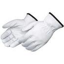 XL Size Goatskin Leather Gloves in White