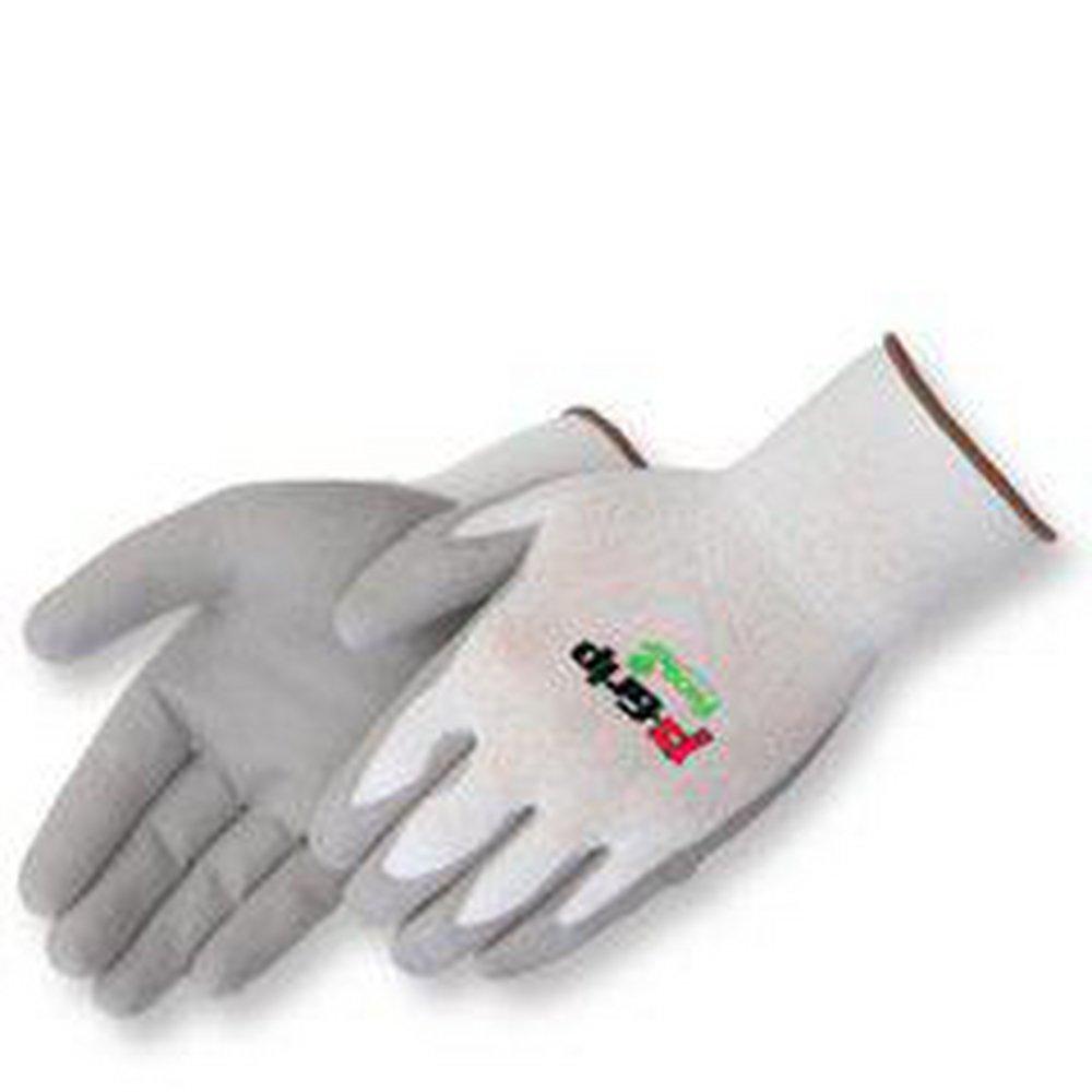 Liberty Glove & Safety White Polyurethane Dipped Nylon Gloves in White and Grey 