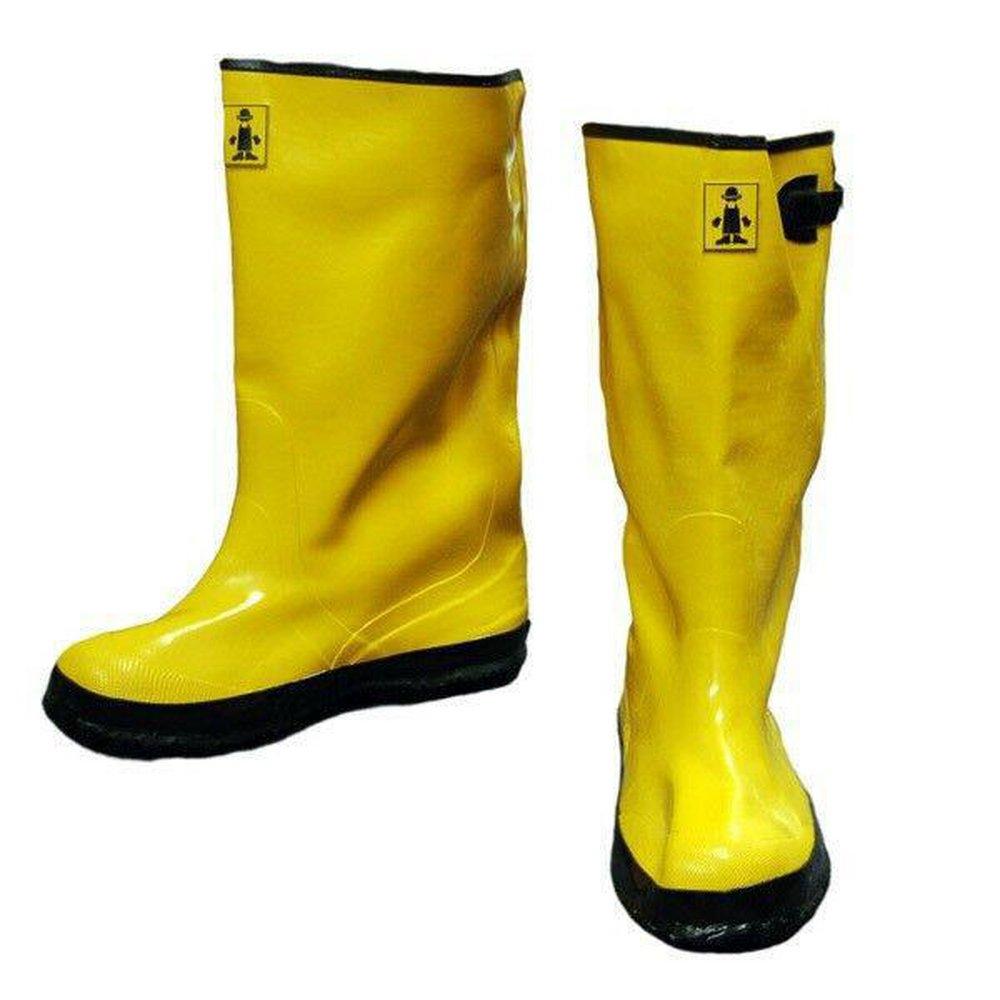 Liberty Glove & Safety Yellow Fabric and Rubber Slip Resistant Rain Boot in Yellow 