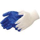 XL Size Latex and Polyester Gloves in Natural White