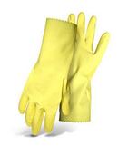 XL Size 20 mil Latex Chemical Resistant Gloves in Yellow