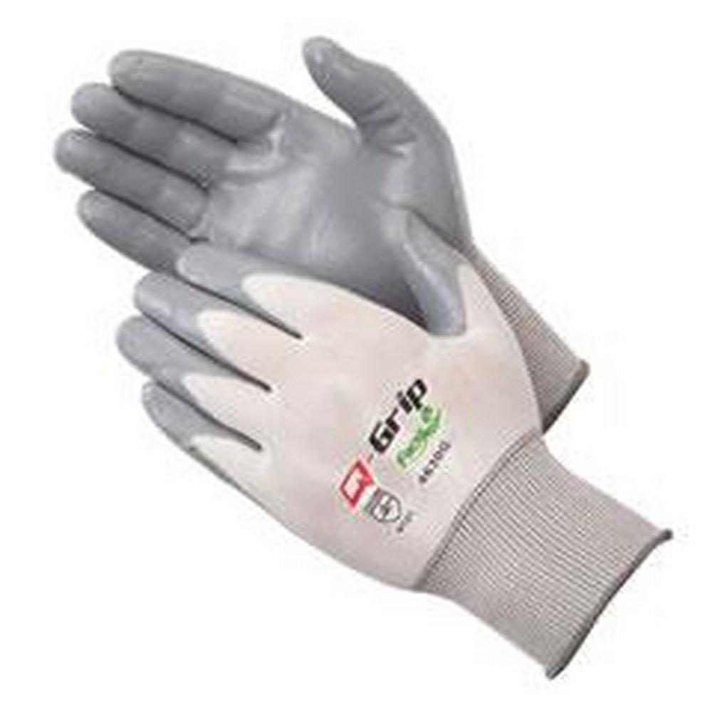 Liberty Glove & Safety White Nylon and Nitrile Gloves in Grey and White 