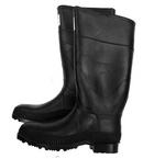 Size 10 Fabric and Rubber Boot with Steel Toe in Black and Orange