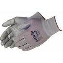 S Size Polyurethane Dipped Nylon Gloves in Grey