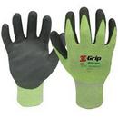 XL Size Yarn and Polyurethane Gloves in Green