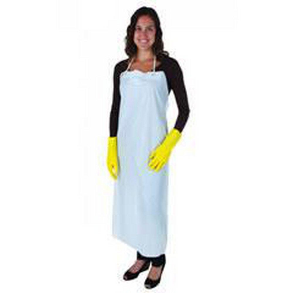 Liberty Glove & Safety White 35 x 45 in. Vinyl Apron (Case of 50) 