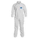 XL Size Polypropylene Coverall with Elastic Wrist in White