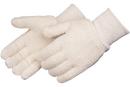 L Size Terry Cloth Gloves in White