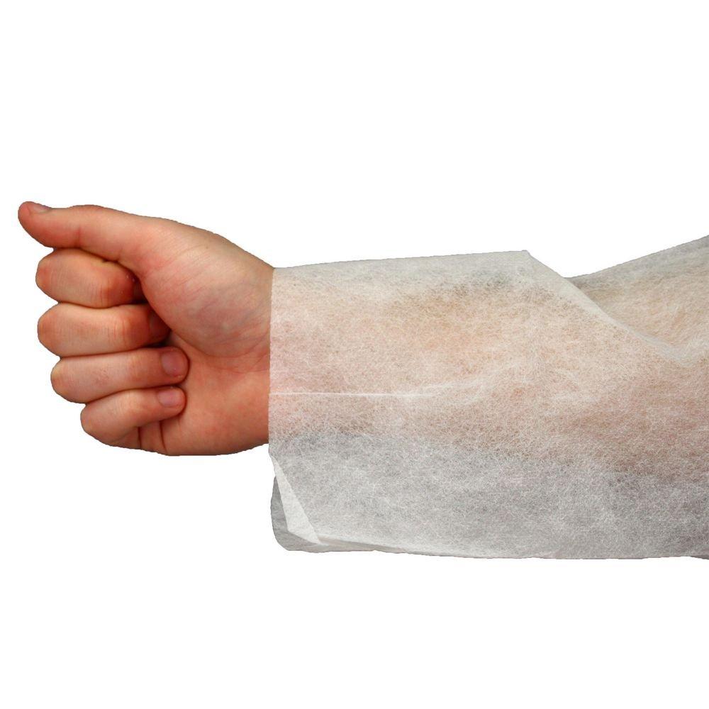 PolyLite&reg; White Polypropylene Lab Coat with Elastic Wrist in White 
