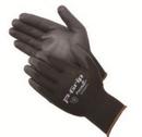 L Size Nylon and Polyurethane Gloves in Black