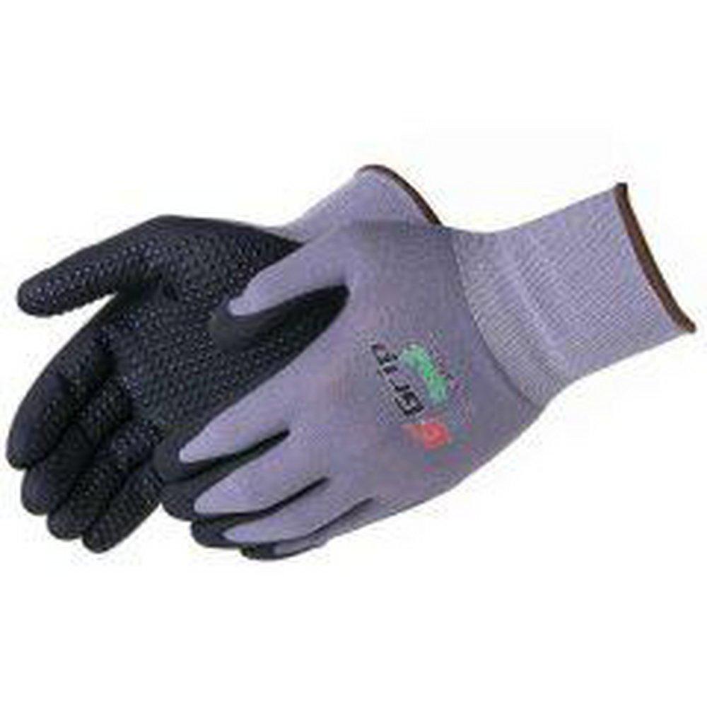 Liberty Glove & Safety Grey Nitrile and Nylon Gloves in Grey and Black 