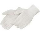 XS Size Polyester and Cotton Gloves in Natural White