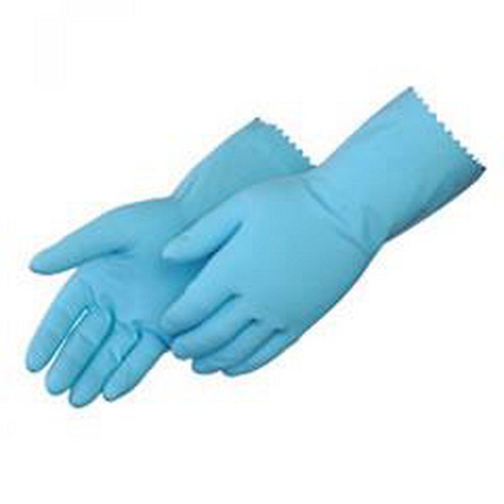 Liberty Glove & Safety Blue 18 mil Rubber Household Reusable Gloves in Blue 
