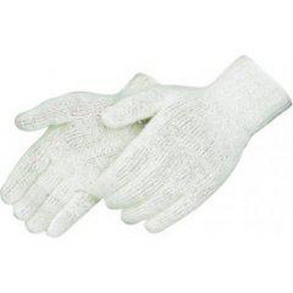 Liberty Glove & Safety Natural White Cotton, Plastic Glove in Natural White 