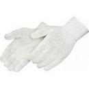 S Size Cotton and Polyester Gloves in Natural White