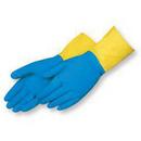 Liberty Glove & Safety Blue Neoprene Gloves in Blue and Yellow 