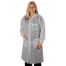 Liberty Glove & Safety White Polypropylene Coverall with Knit Collar and Cuff in White 