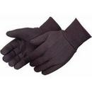 L Size Polyester and Cotton Gloves in Brown