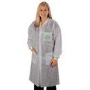 XL Size Polypropylene Coverall with Knit Collar and Cuff in White
