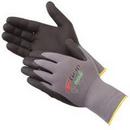 Liberty Glove & Safety Grey Nitrile and Nylon Gloves in Grey and Black 