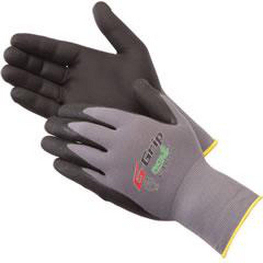 Liberty Glove & Safety Grey Nitrile and Nylon Gloves in Grey and Black 