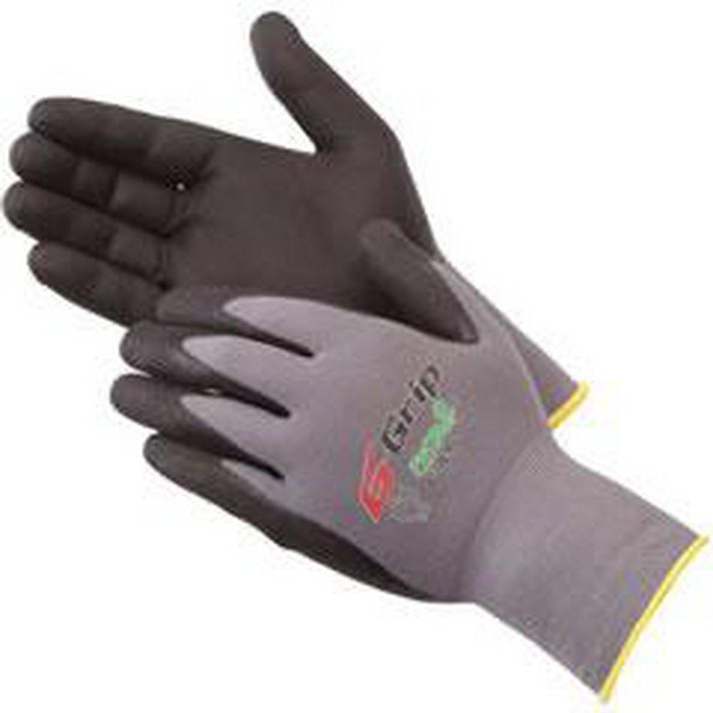 Liberty Glove & Safety Grey Nitrile and Nylon Gloves in Grey and Black 