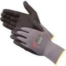 Liberty Glove & Safety Grey Nitrile and Nylon Gloves in Grey and Black 
