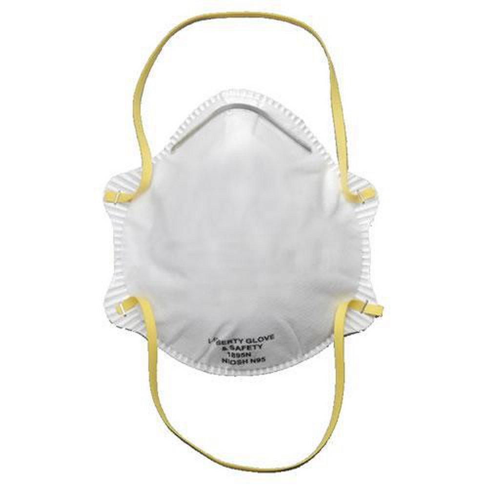 Liberty Glove & Safety White NIOSH 42 CFR 84 Disposable Respirator Particulate Mask in White (Box of 20, 12 Boxes per Case) 