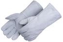 Cowhide Leather and Cotton Welding Gloves in Grey