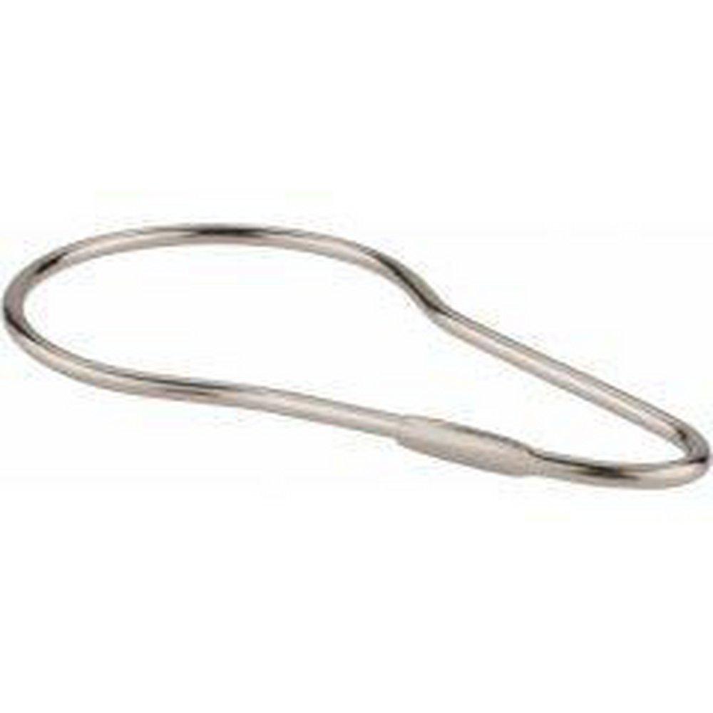 Kartri Sales Polished Chrome 2-1/2 in. Pin Style Shower Curtain Hook (Pack of 12) 