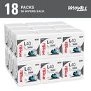 WypAll&reg; White 12-1/2 x 12 in. All Purpose Wipers in White (Case of 18) 
