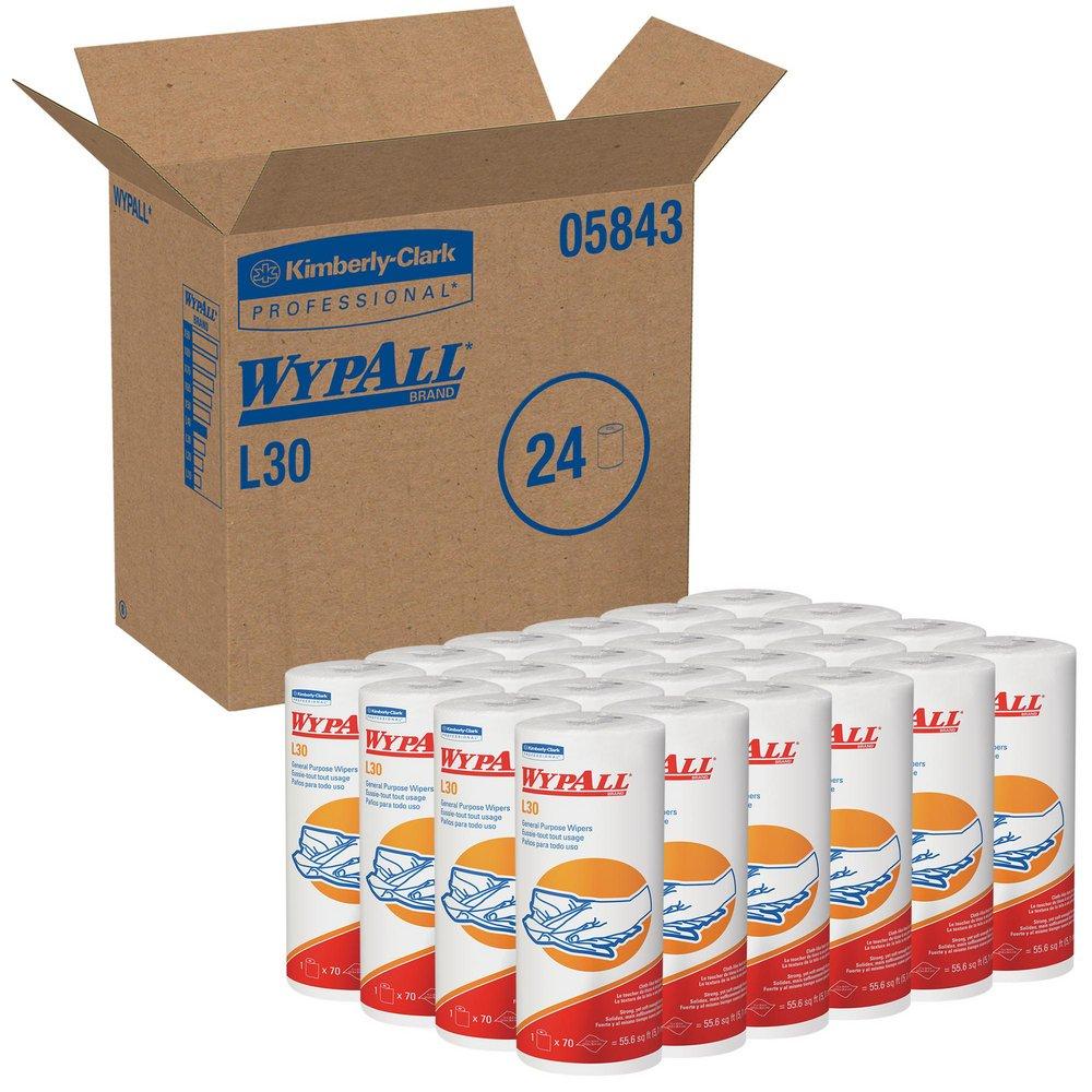 WypAll&reg; White 10-2/5 in. Economizer Wipe in White (Case of 24) 