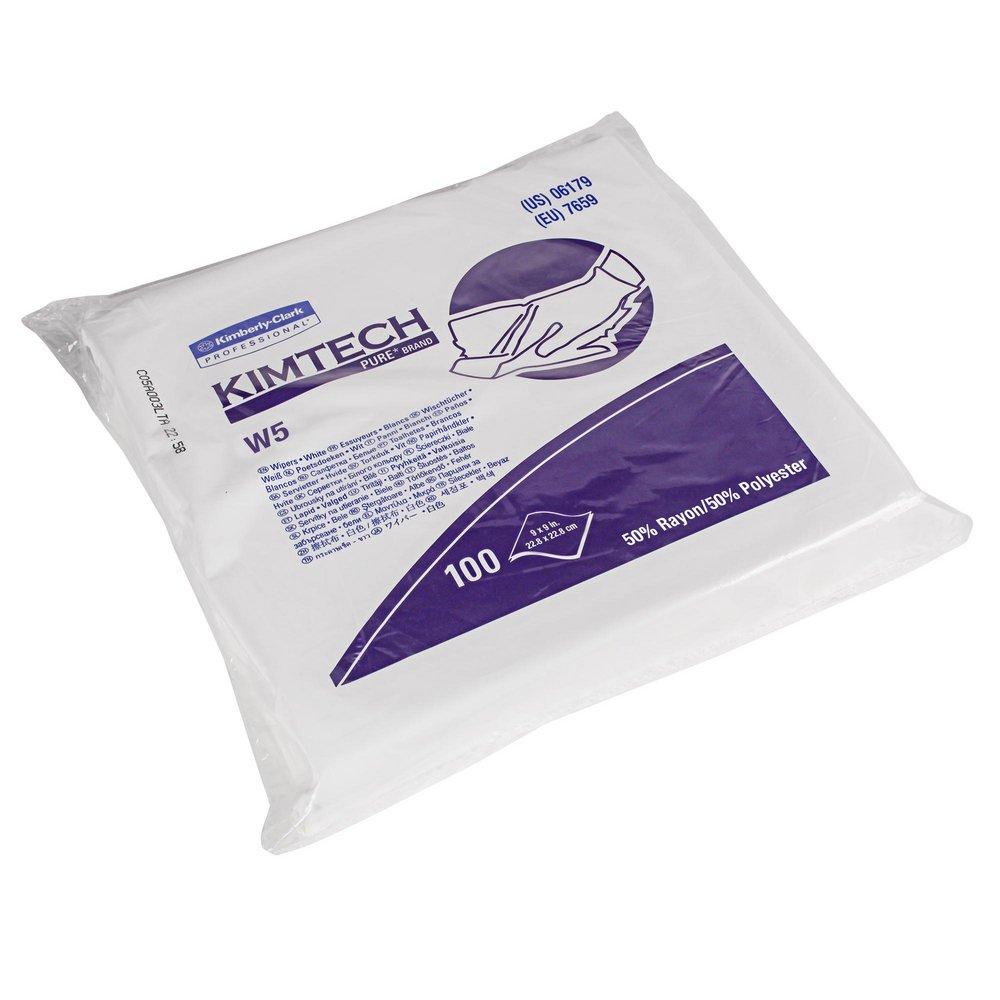Kimtech&trade; White 9 in. Polyester and Rayon Dry Wiper in White 