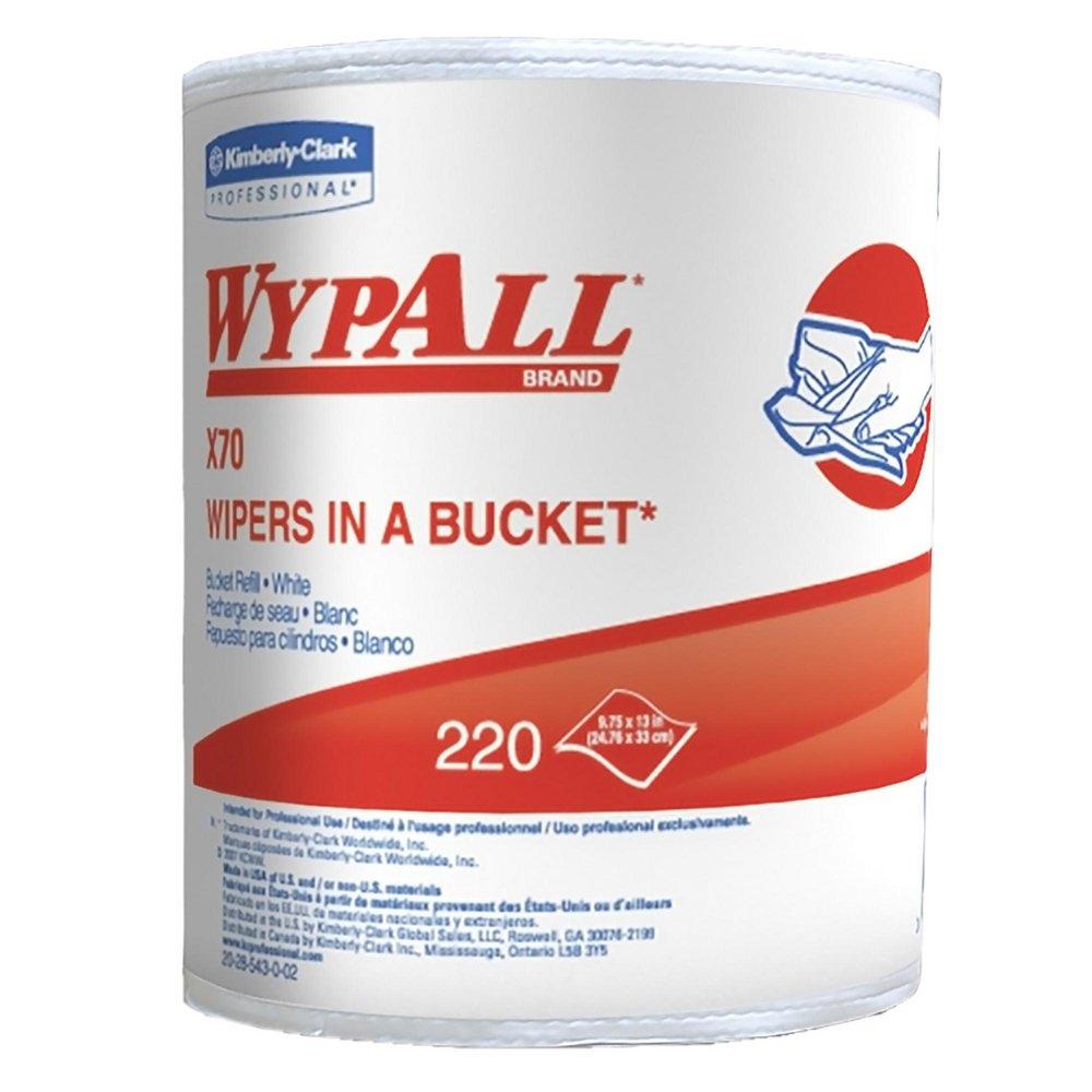 WypAll® White 9-3/4 x 13 in. Wiper Refill for Bucket (Case of 3) 