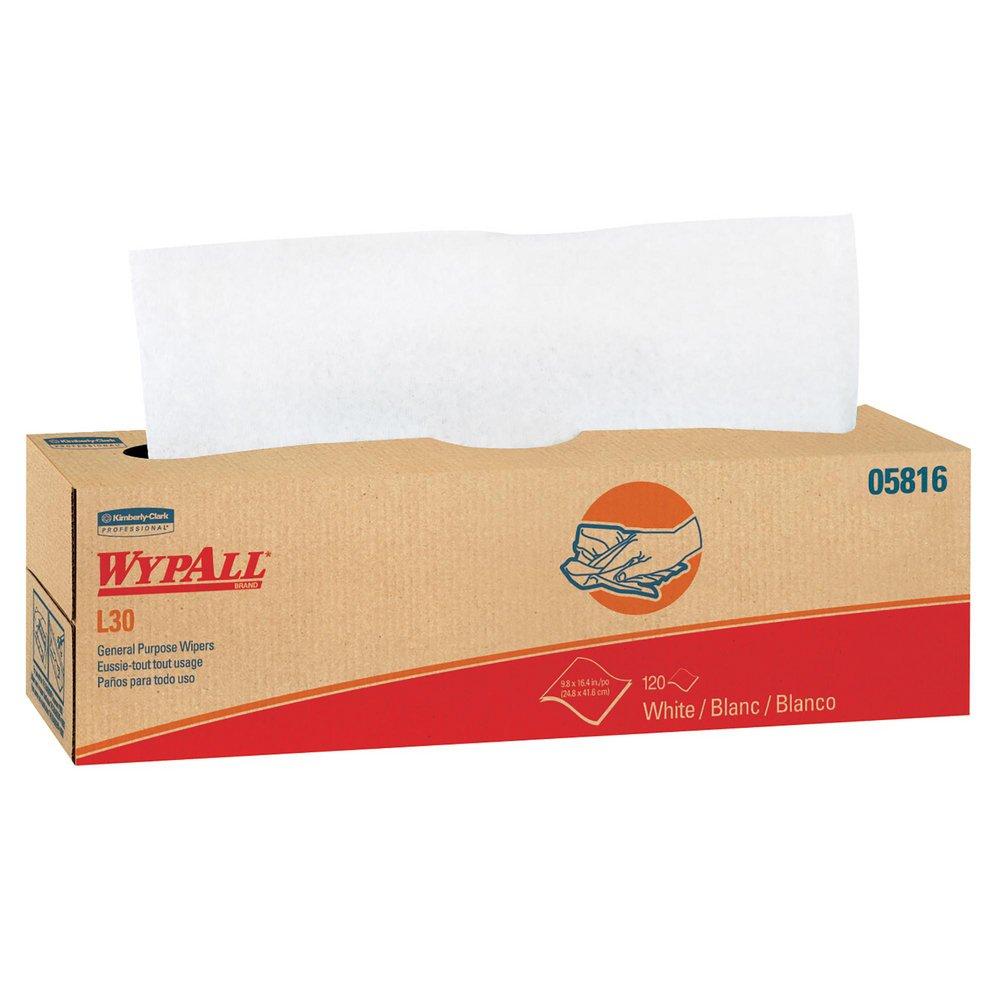 WypAll&reg; White 9-4/5 in. Economizer Wipe in White (Case of 6) 