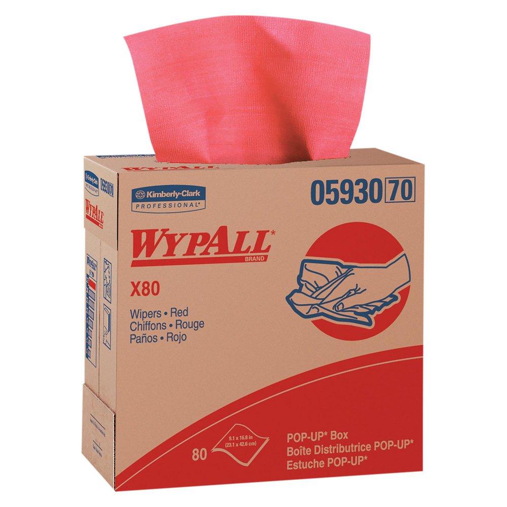 WypAll&reg; Red 9-1/10 in. Extended Use Cloth in Red (Case of 500) 