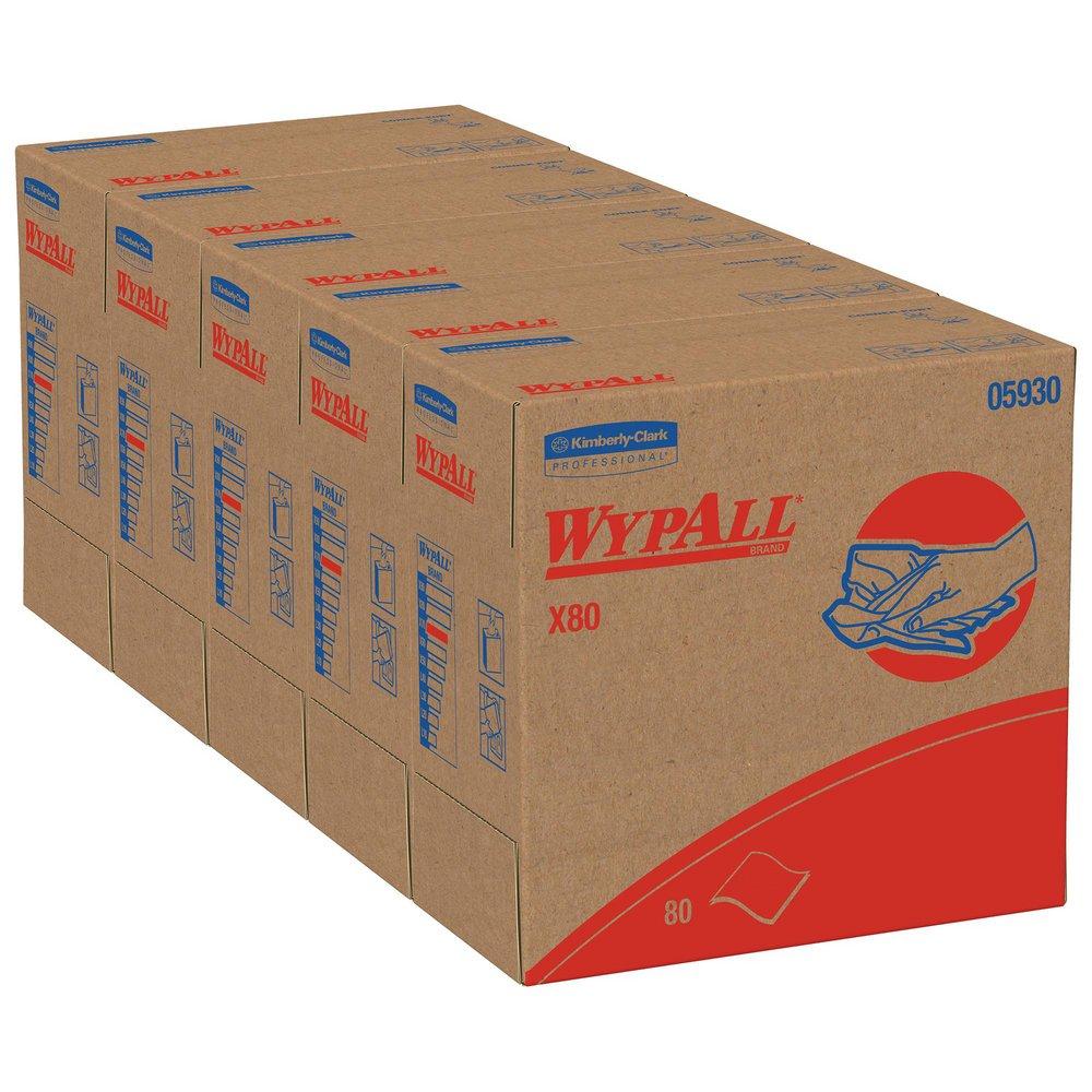 WypAll&reg; Red 9-1/10 in. Extended Use Cloth in Red (Case of 500) 