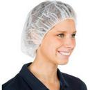 21 in. Polypropylene Bouffant Cap in White (Bag of 100, Case of 10 Bags)