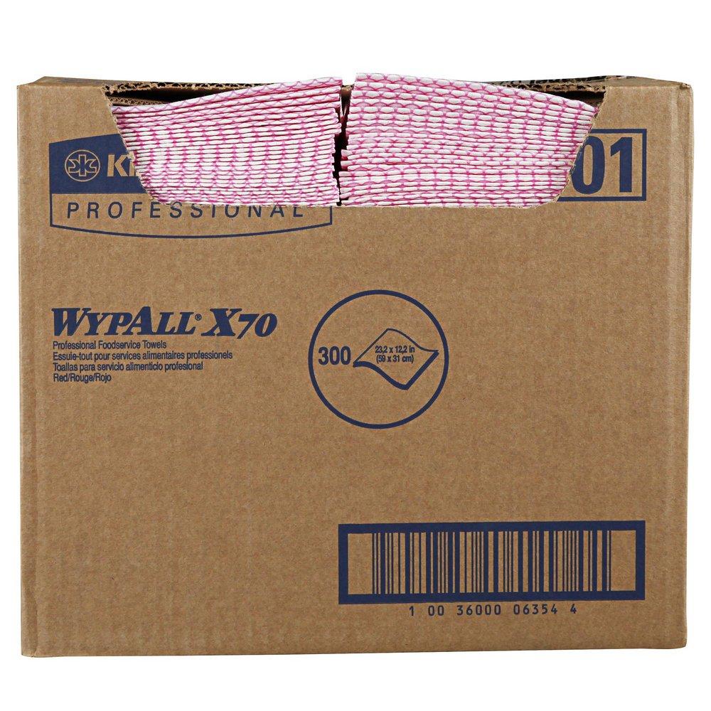 WypAll&reg; Red 12-1/2 in. Foodservice Towel in Red (Case of 300) 