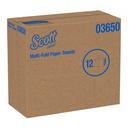Scott® White 9-1/4 x 9-2/5 in. Multi-fold Towel (Pack of 250, Case of 12 Packs) 